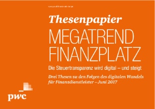 Thesenpapier «Die Steuertransparenz wird digital – und steigt»