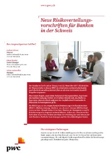 Neue Risikoverteilungsvorschriften für Banken in der Schweiz