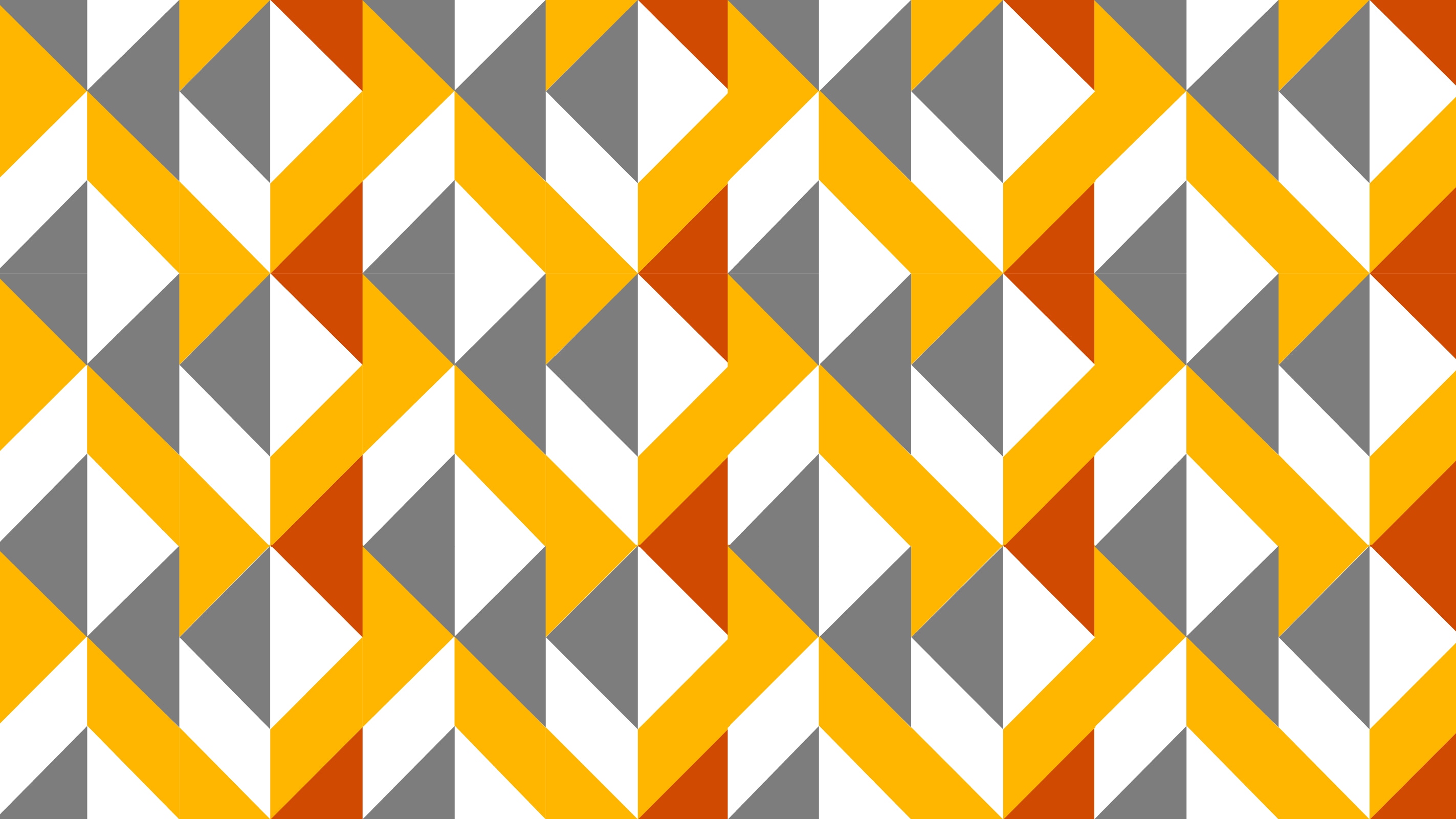 Pattern of red, white, yellow and grey shapes that form an abstract graphic