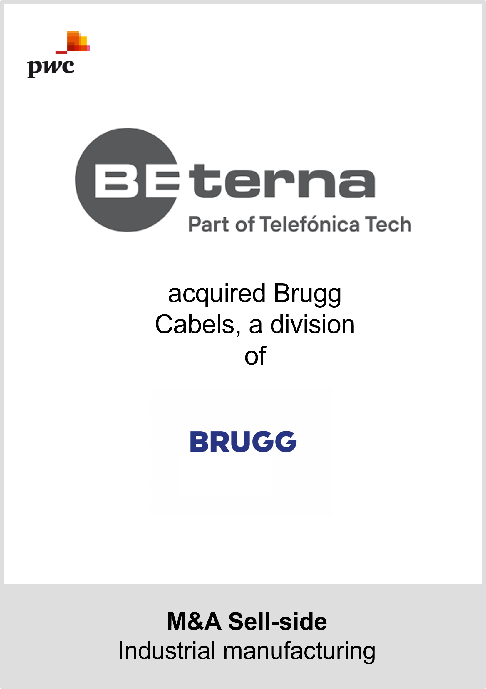 Brugg Cables sold to Terna S.p.A. | PwC Switzerland
