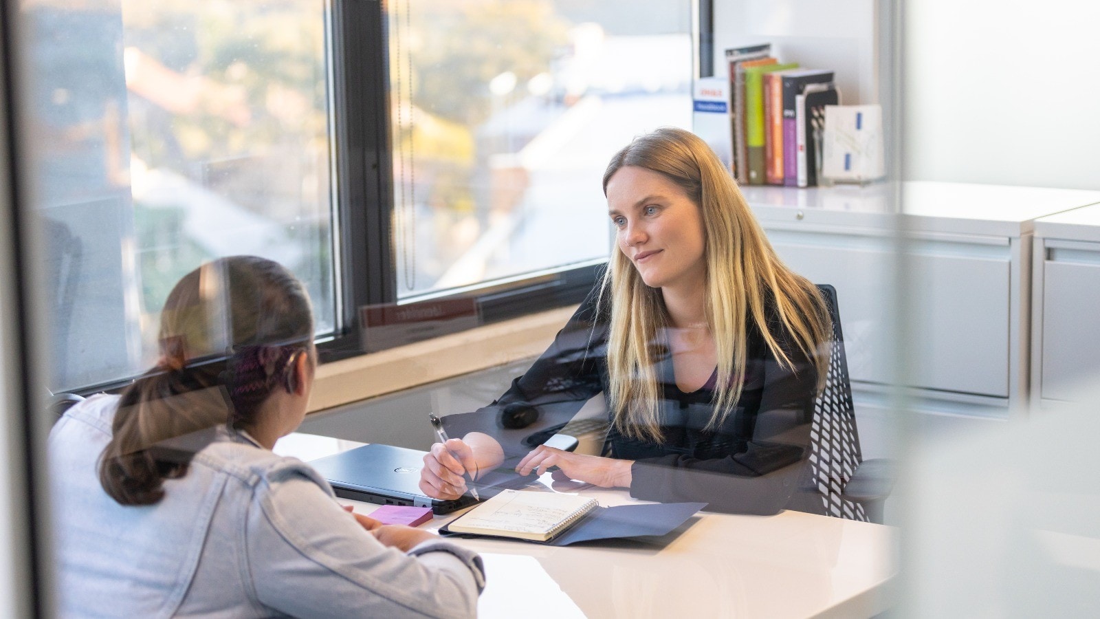 two women working in the office